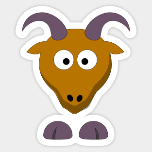 Cute goat Sticker